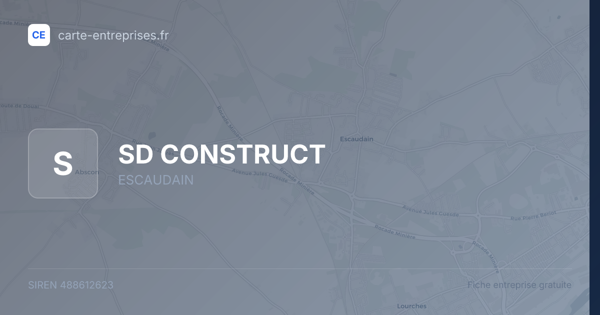 SD CONSTRUCT — 488612623 — fiche entreprise