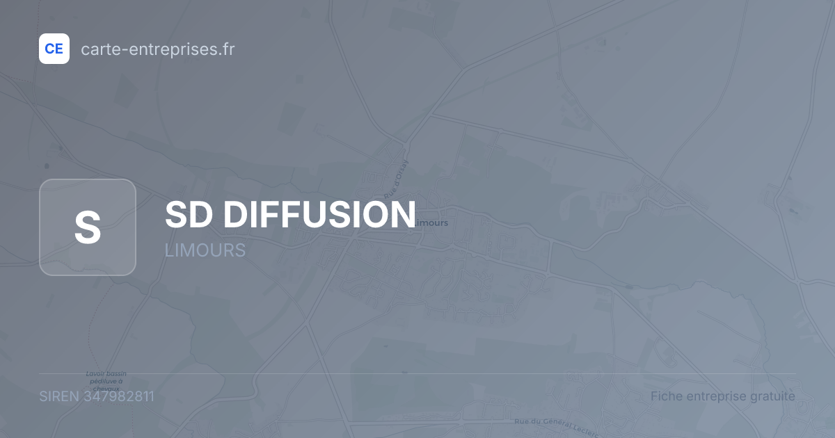 SD DIFFUSION — 347982811 — fiche entreprise