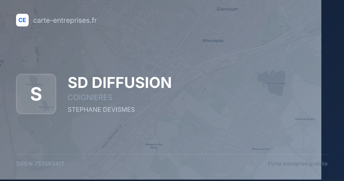 SD DIFFUSION — 753593417 — fiche entreprise
