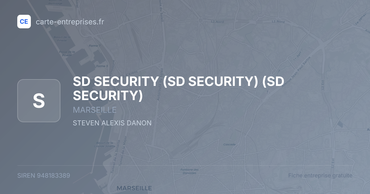 SD SECURITY (SD SECURITY) (SD SECURITY) — 948183389 — fiche entreprise