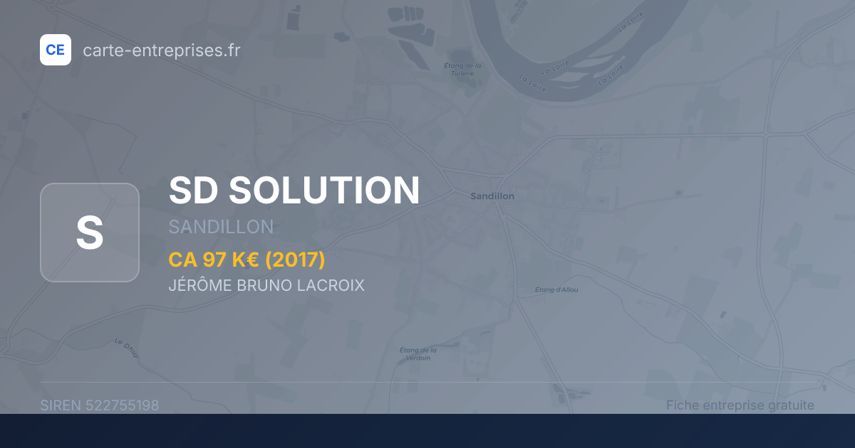 SD SOLUTION — 522755198 — fiche entreprise