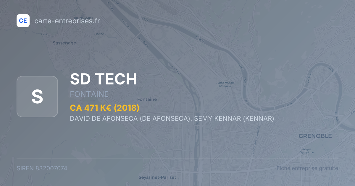 SD TECH — 832007074 — fiche entreprise