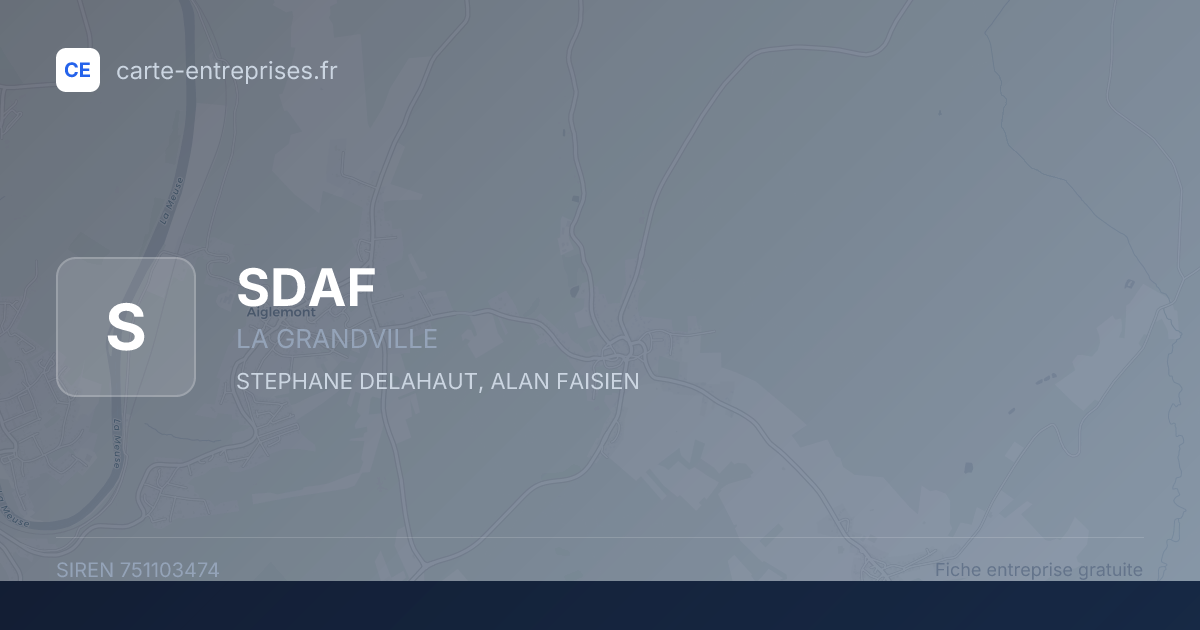 SDAF — 751103474 — fiche entreprise