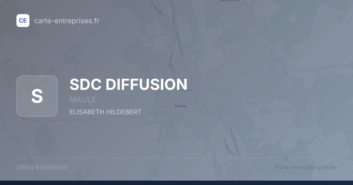 SDC DIFFUSION — 933887408 — fiche entreprise