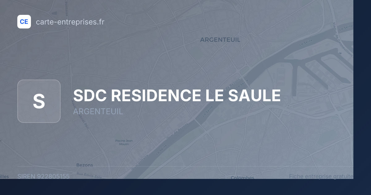SDC RESIDENCE LE SAULE — 922805155 — fiche entreprise