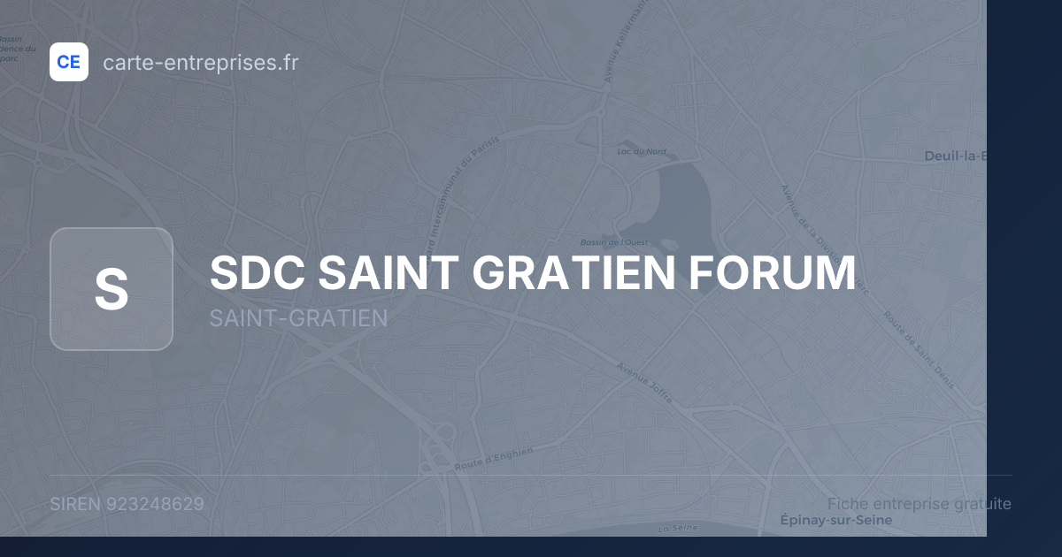 SDC SAINT GRATIEN FORUM — 923248629 — fiche entreprise