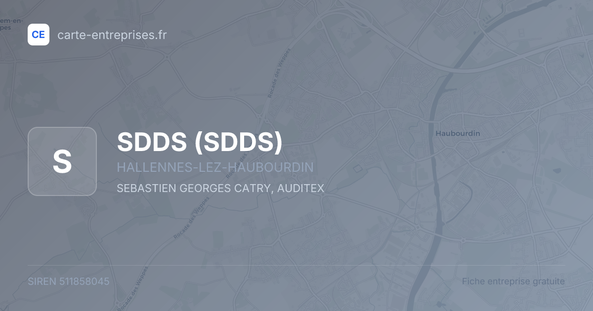 SDDS — 511858045 — fiche entreprise