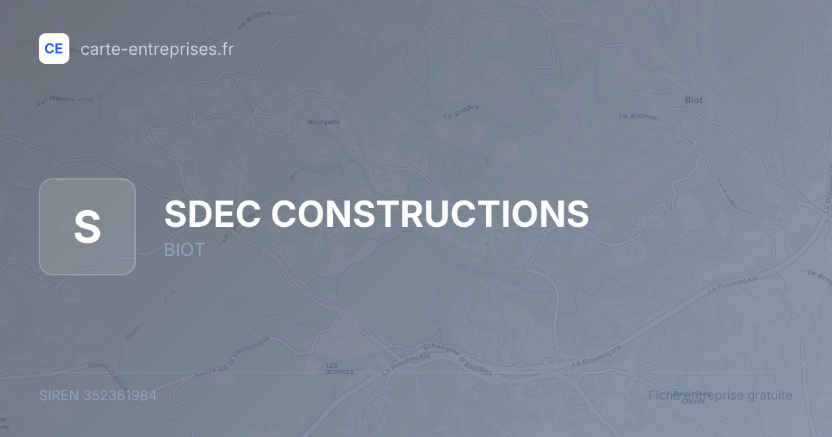 SDEC CONSTRUCTIONS — 352361984 — fiche entreprise