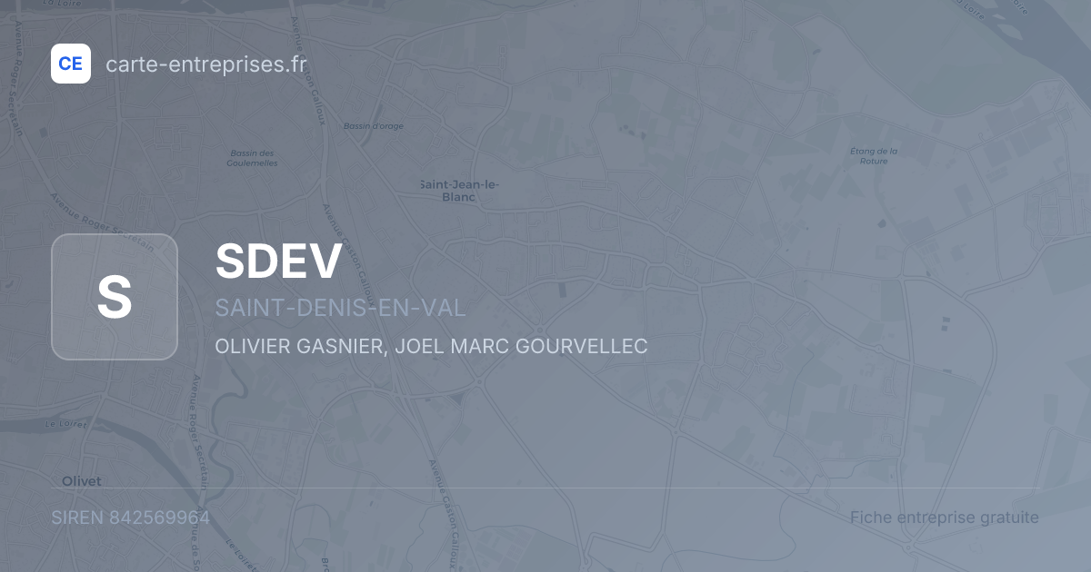 SDEV — 842569964 — fiche entreprise