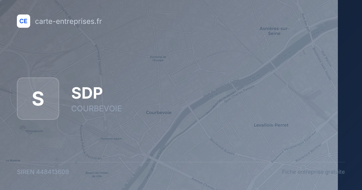 SDP — 448413609 — fiche entreprise