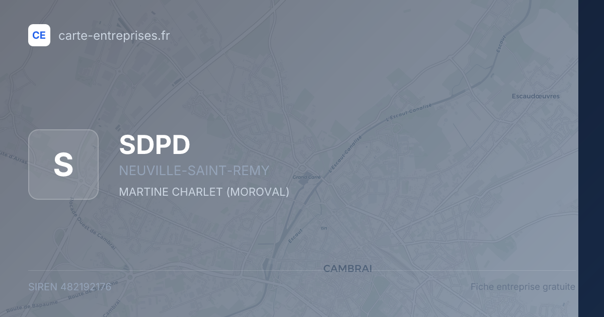 SDPD — 482192176 — fiche entreprise