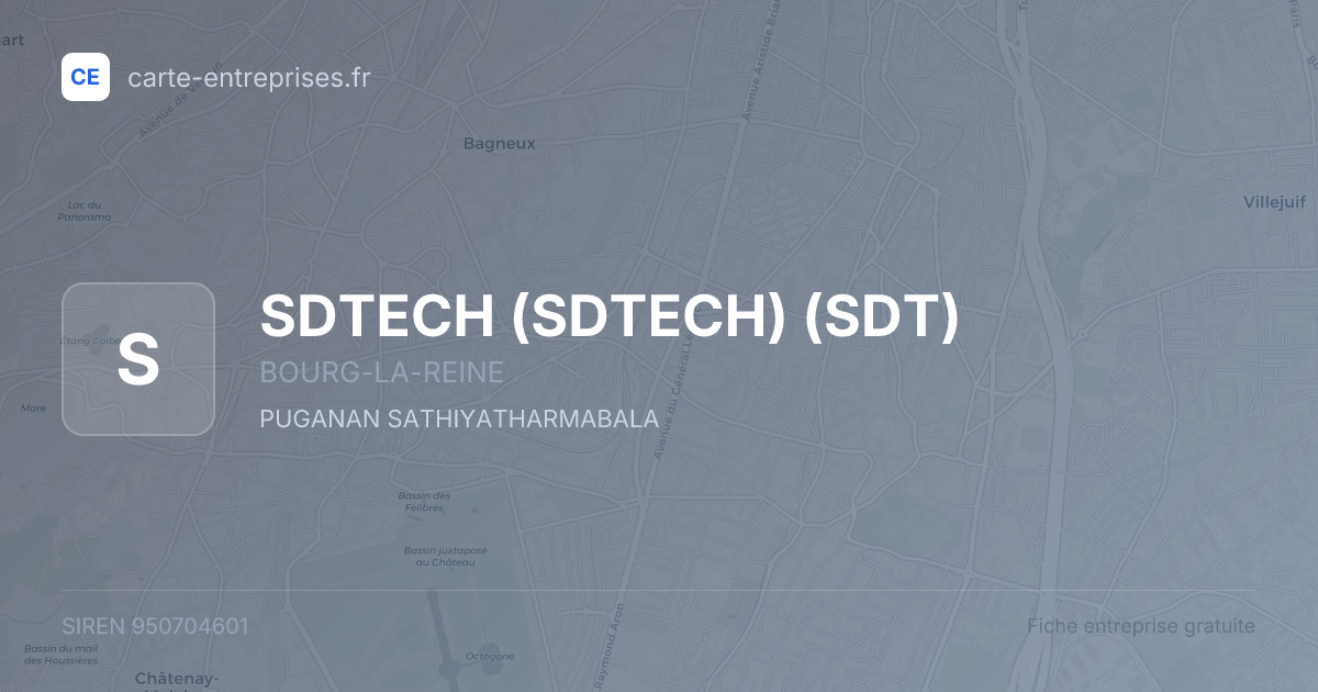 SDTECH (SDTECH) (SDT) — 950704601 — fiche entreprise