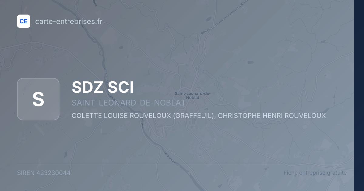 SDZ SCI — 423230044 — fiche entreprise
