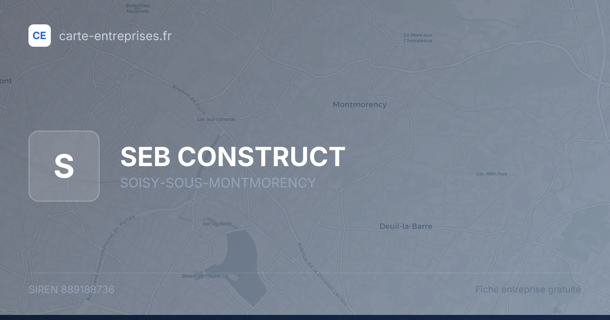 SEB CONSTRUCT — 889188736 — fiche entreprise