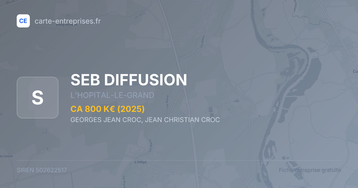 SEB DIFFUSION — 502622517 — fiche entreprise