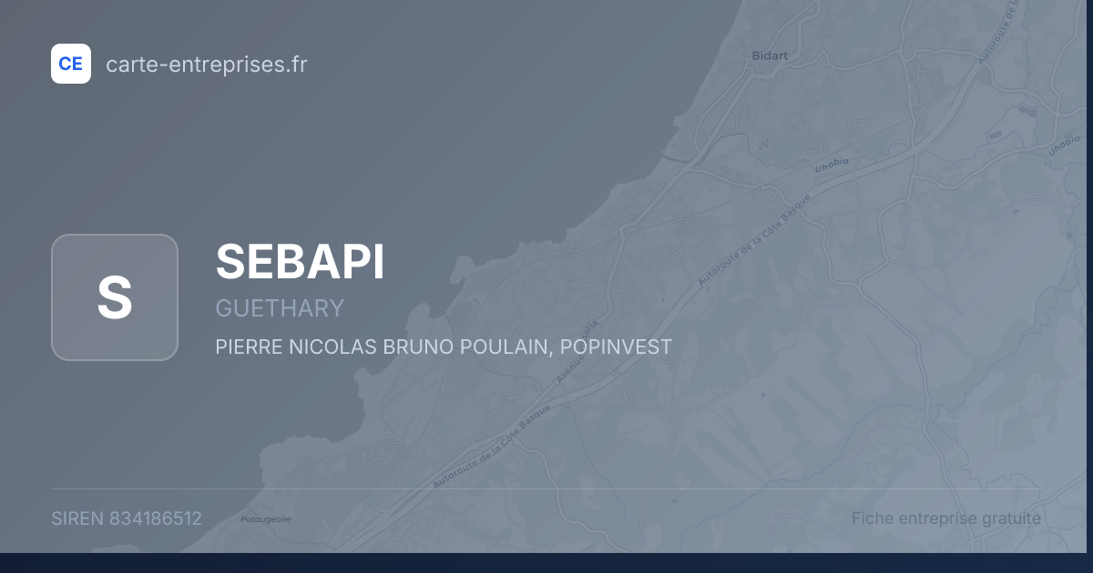 SEBAPI — 834186512 — fiche entreprise