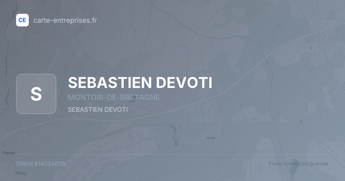 SEBASTIEN DEVOTI — 814024006 — fiche entreprise