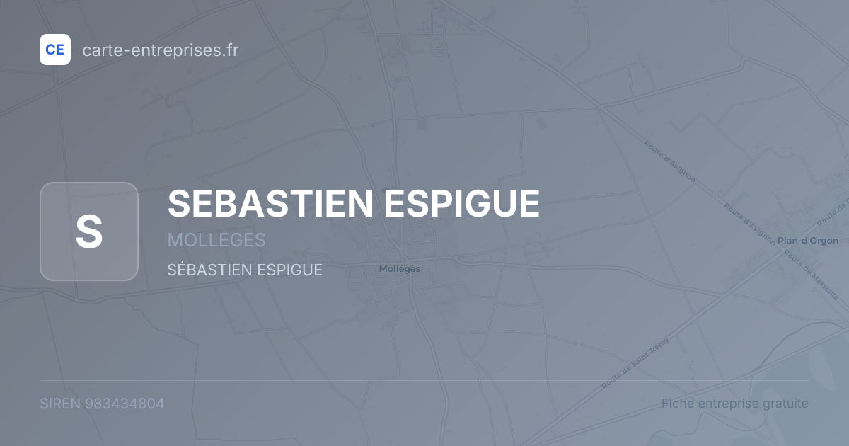 SEBASTIEN ESPIGUE — 983434804 — fiche entreprise