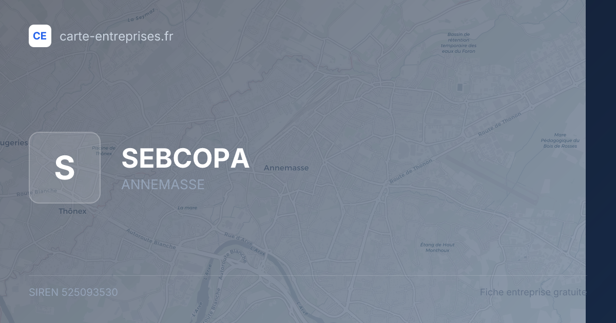 SEBCOPA — 525093530 — fiche entreprise