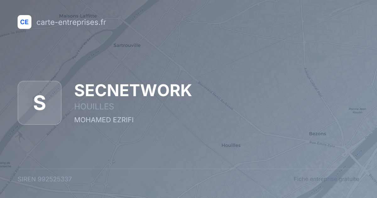 SECNETWORK — 992525337 — fiche entreprise