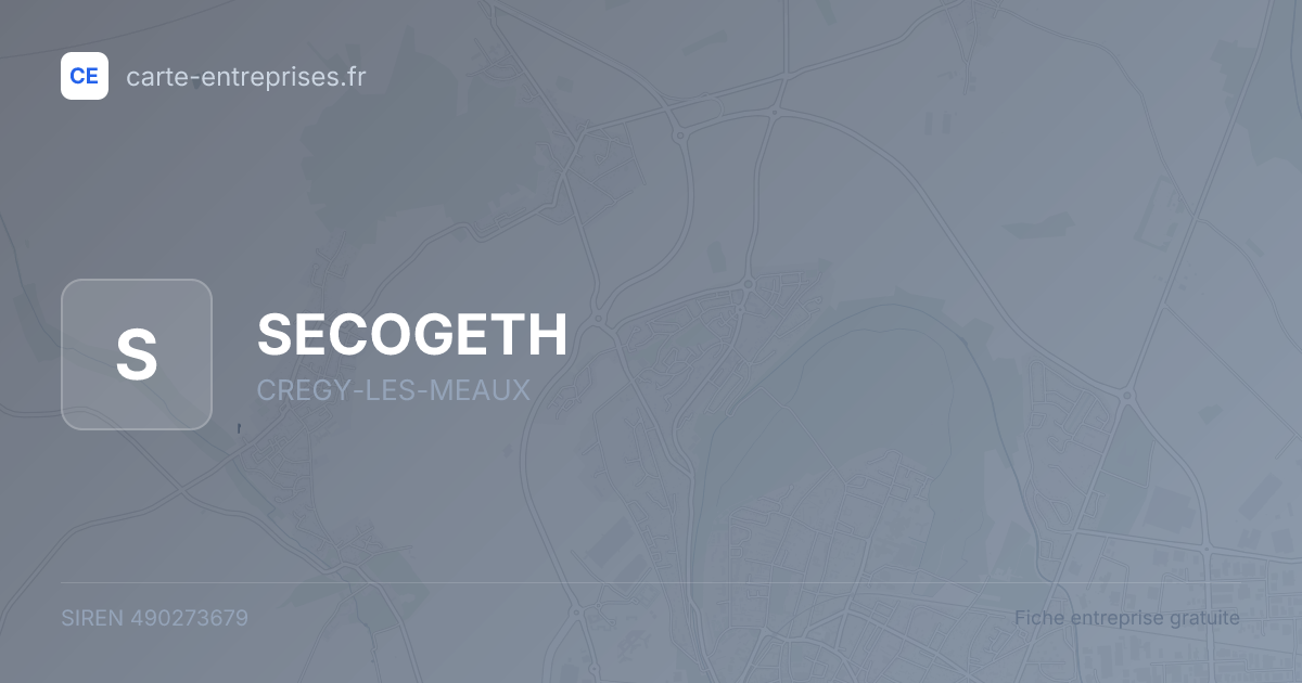 SECOGETH — 490273679 — fiche entreprise