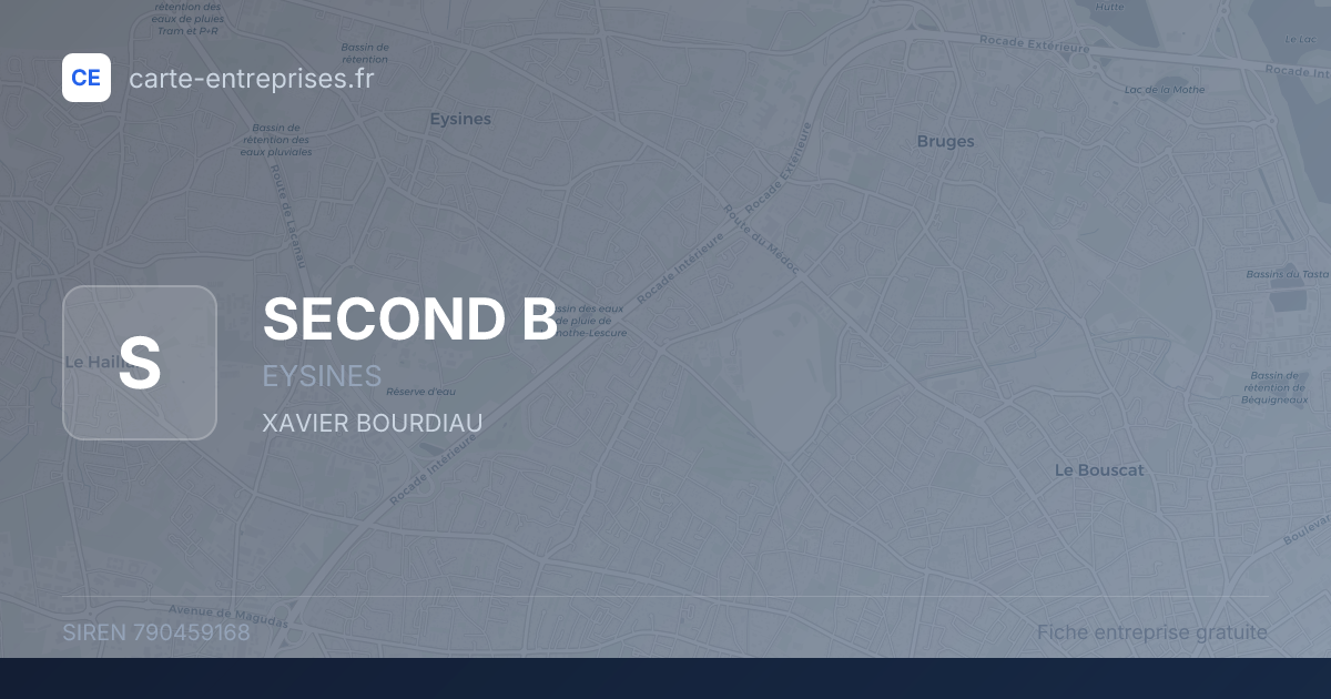 SECOND B — 790459168 — fiche entreprise