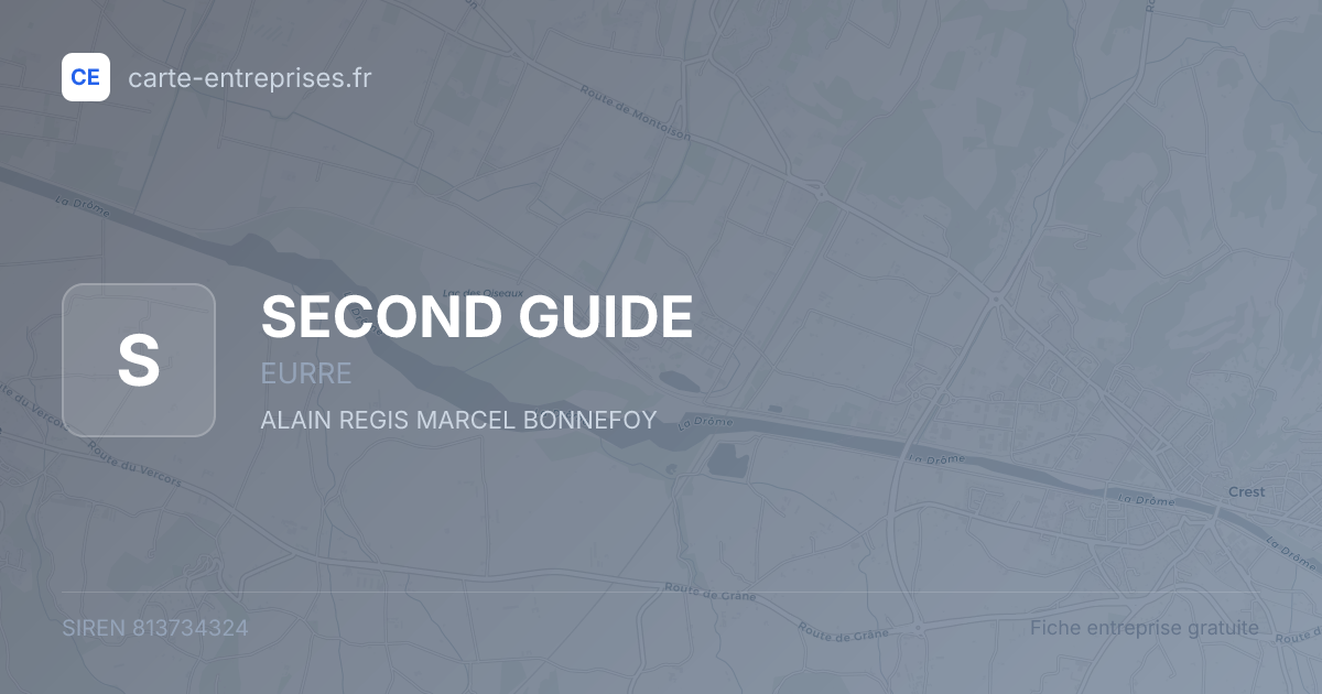 SECOND GUIDE — 813734324 — fiche entreprise