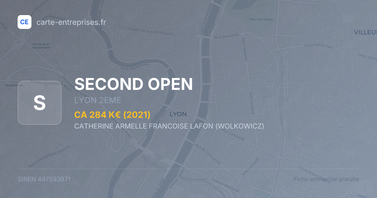 SECOND OPEN — 497593871 — fiche entreprise