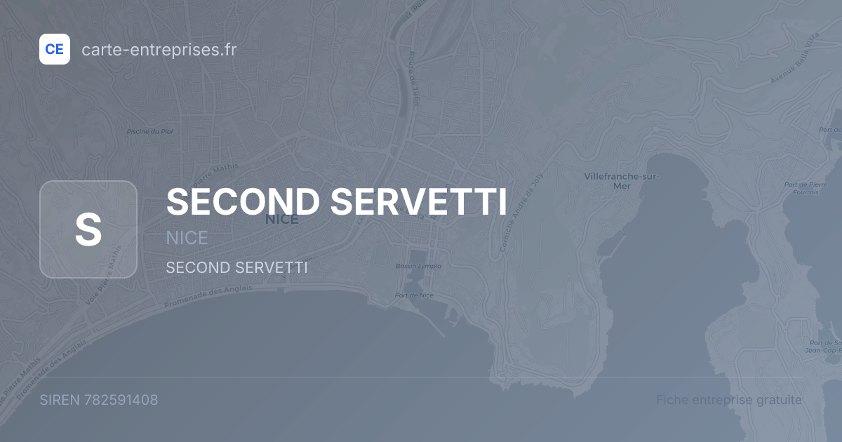 SECOND SERVETTI — 782591408 — fiche entreprise