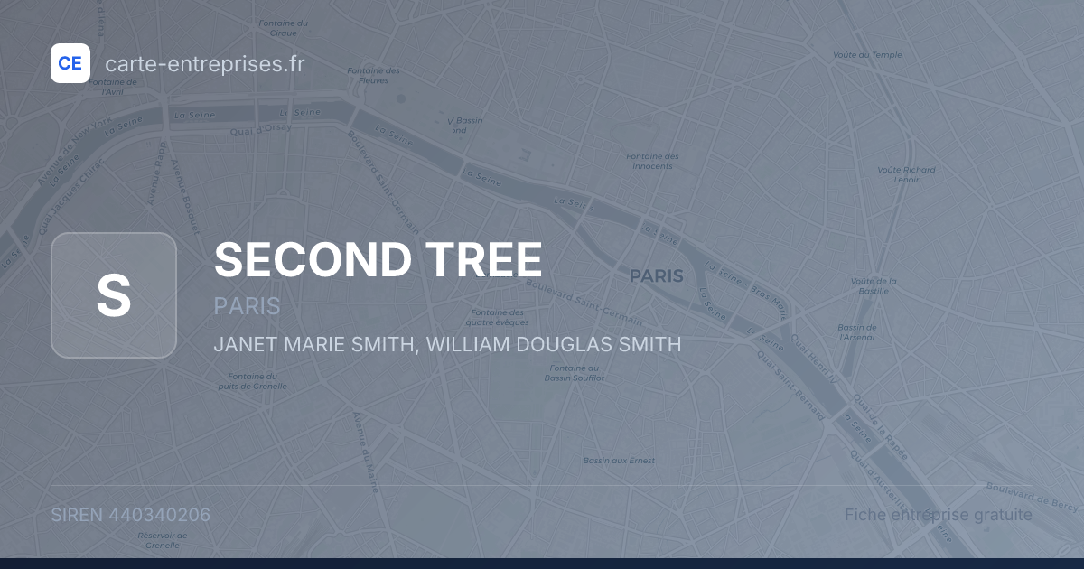 SECOND TREE — 440340206 — fiche entreprise