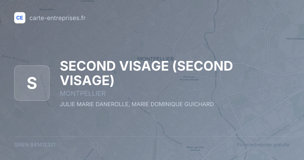 SECOND VISAGE — 841412331 — fiche entreprise
