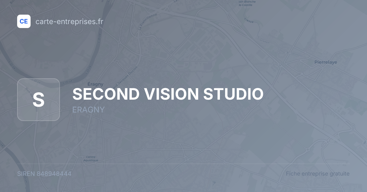 SECOND VISION STUDIO — 848948444 — fiche entreprise