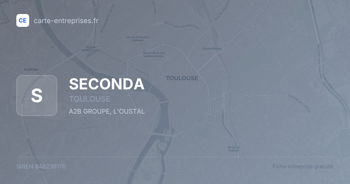 SECONDA — 848236170 — fiche entreprise