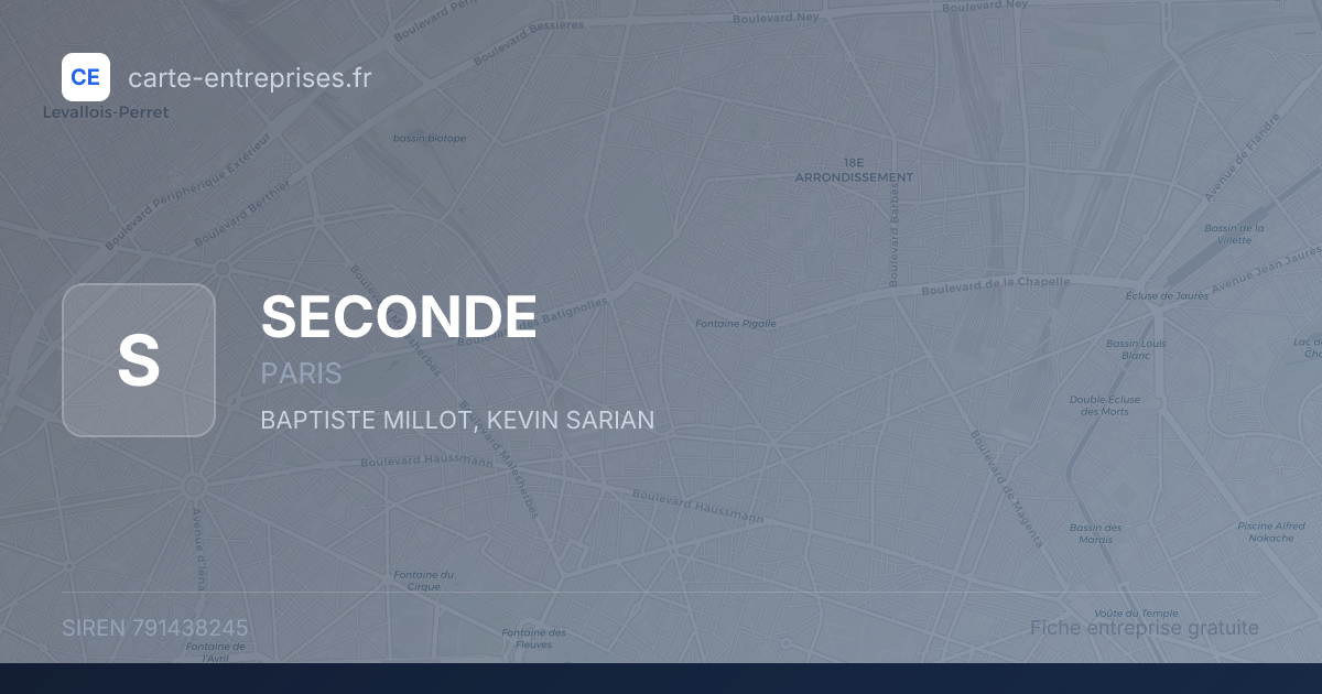 SECONDE — 791438245 — fiche entreprise