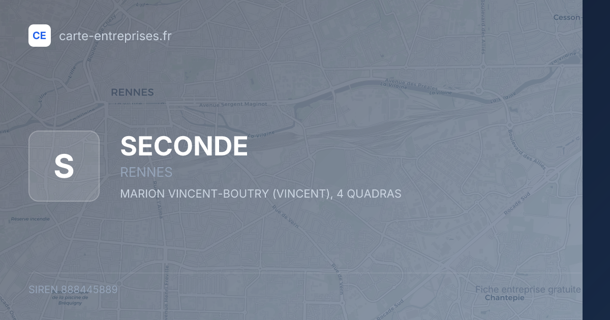 SECONDE — 888445889 — fiche entreprise
