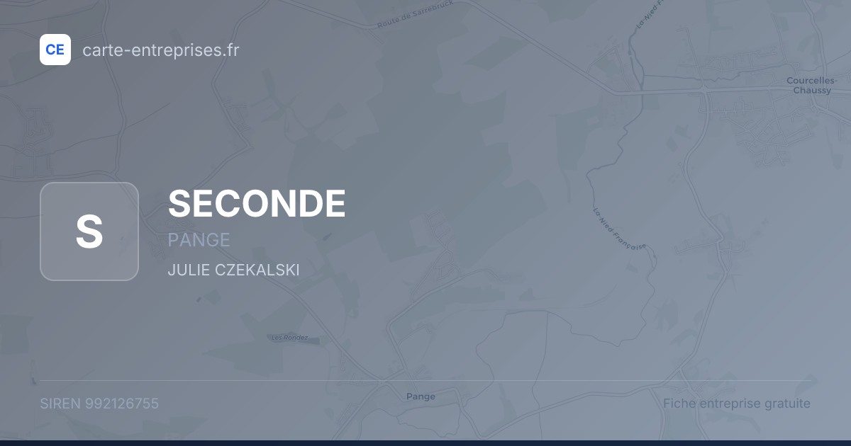 SECONDE — 992126755 — fiche entreprise