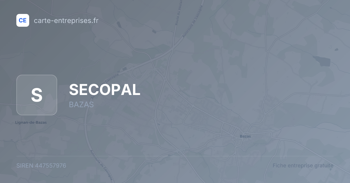 SECOPAL — 447557976 — fiche entreprise