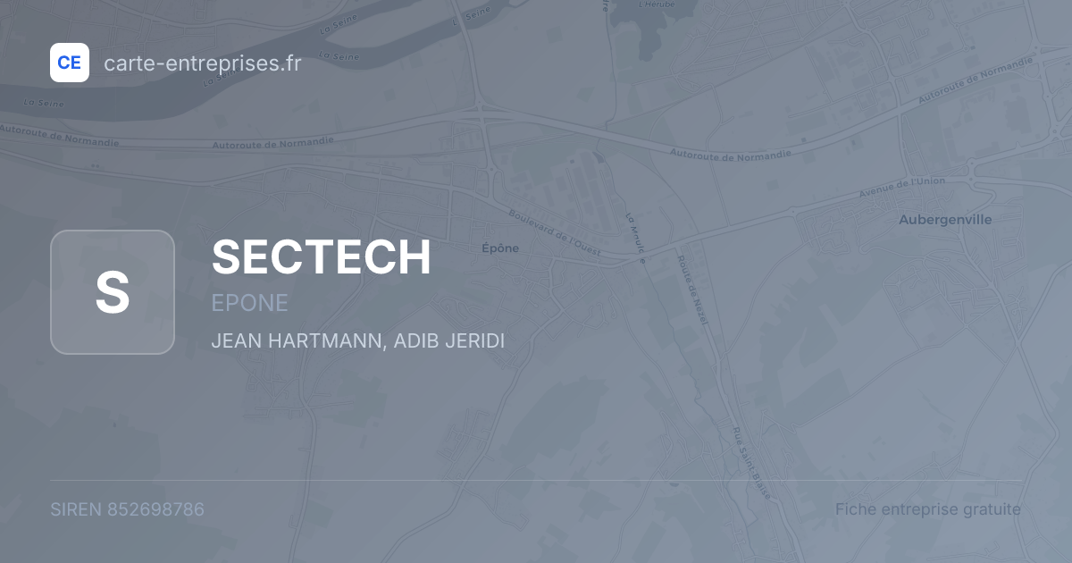 SECTECH — 852698786 — fiche entreprise
