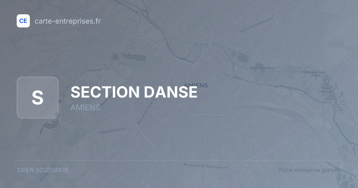 SECTION DANSE — 902858976 — fiche entreprise