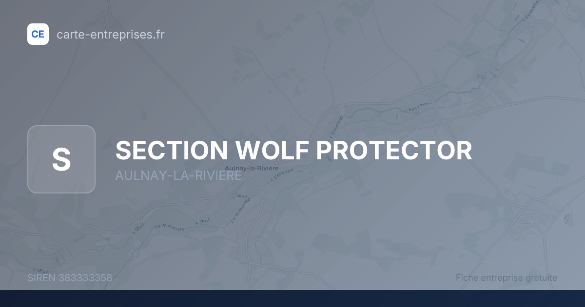 SECTION WOLF PROTECTOR — 383333358 — fiche entreprise