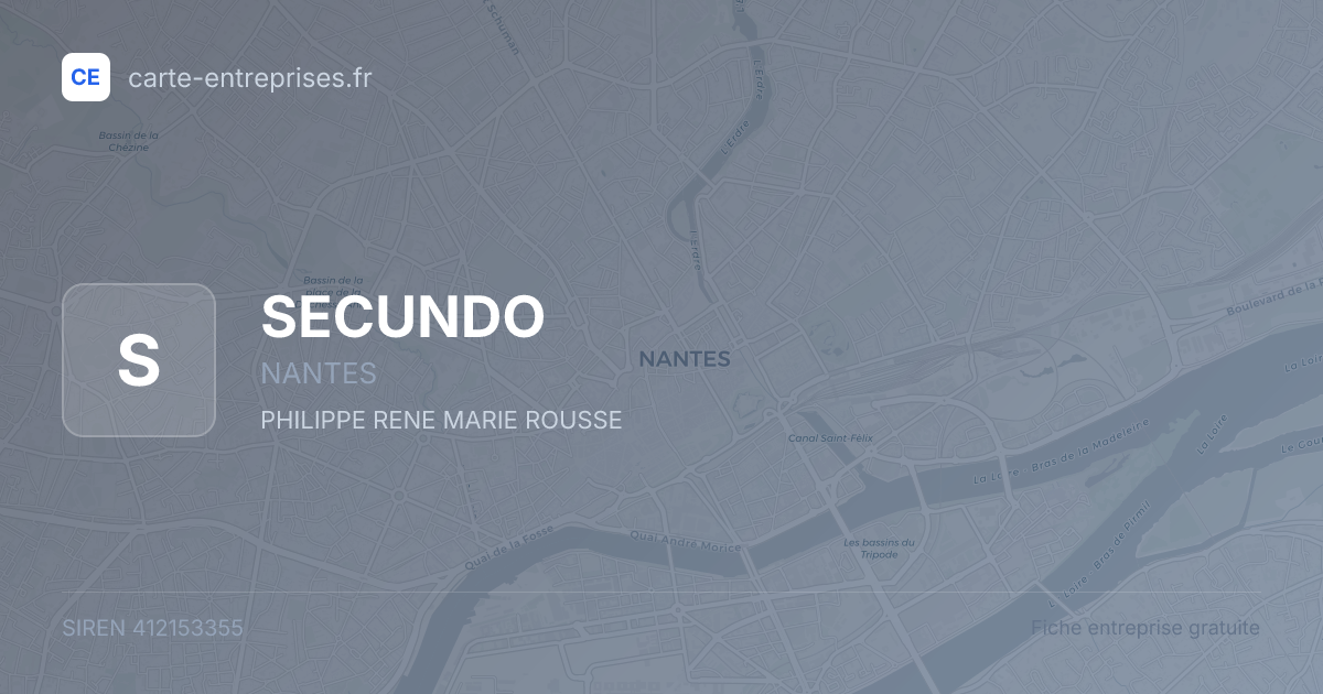 SECUNDO — 412153355 — fiche entreprise