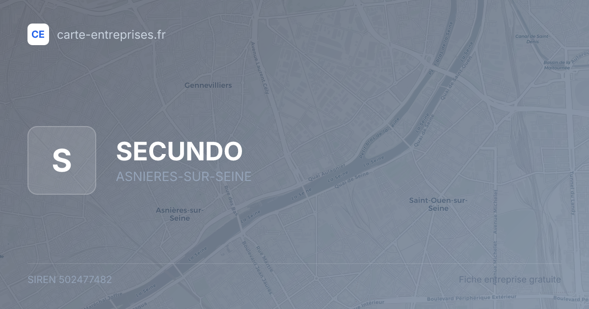 SECUNDO — 502477482 — fiche entreprise