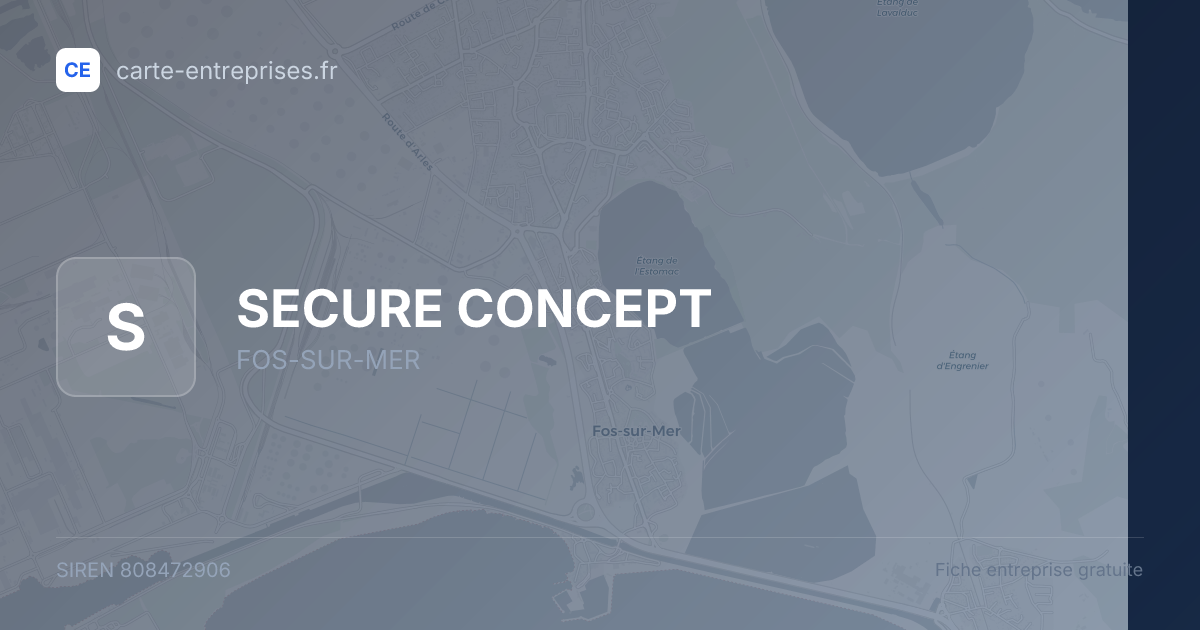 SECURE CONCEPT — 808472906 — fiche entreprise