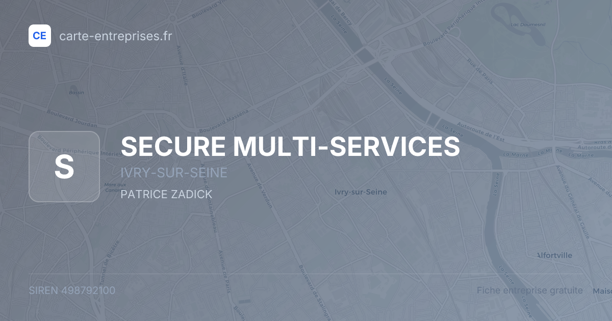 SECURE MULTI-SERVICES — 498792100 — fiche entreprise