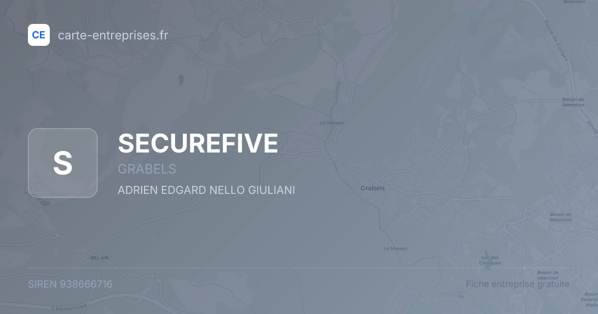 SECUREFIVE — 938666716 — fiche entreprise