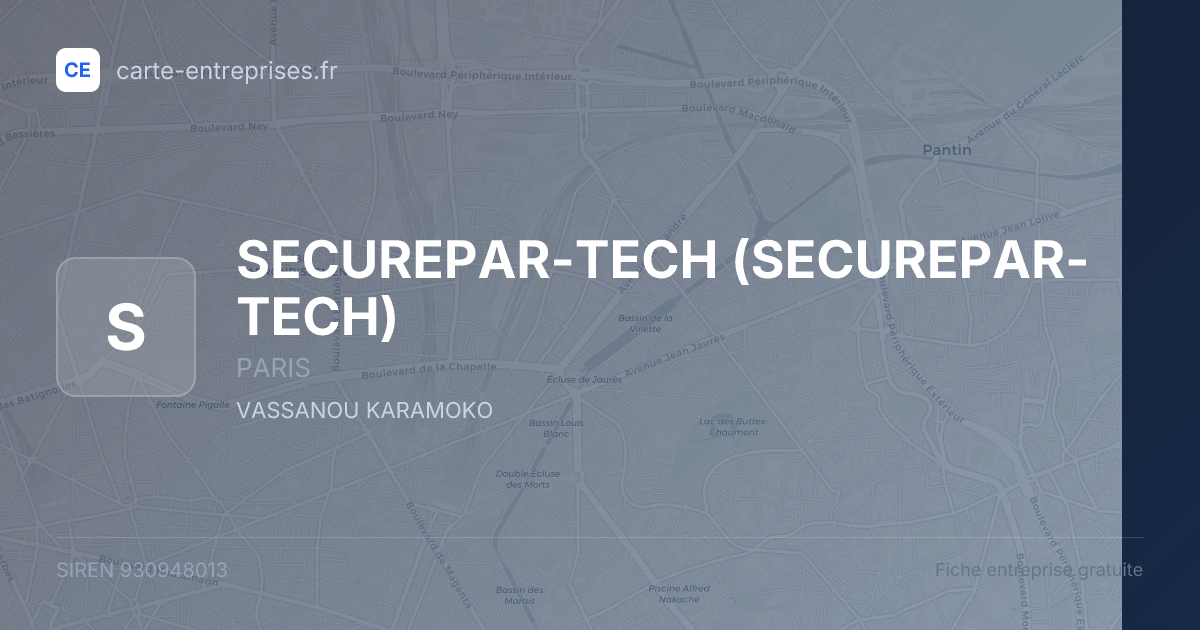 SECUREPAR-TECH — 930948013 — fiche entreprise