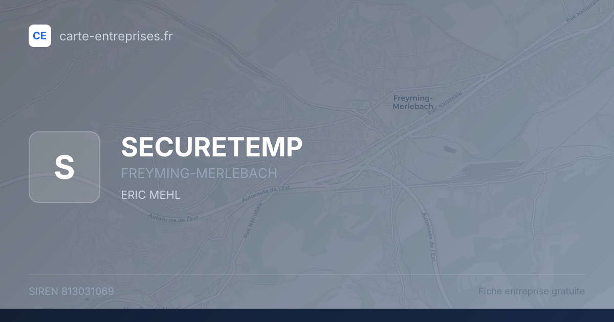 SECURETEMP — 813031069 — fiche entreprise
