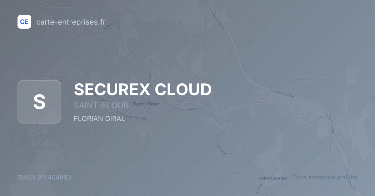 SECUREX CLOUD — 915404883 — fiche entreprise