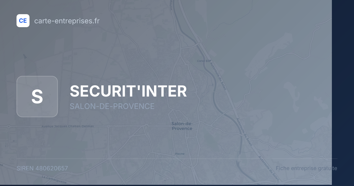 SECURIT'INTER — 480620657 — fiche entreprise