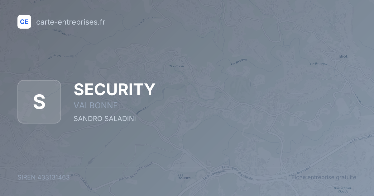 SECURITY — 433131463 — fiche entreprise